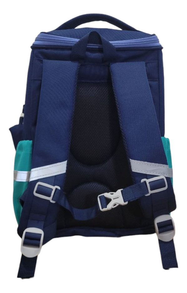 Mochila Escuela Dinosaurio Set X2 Para Niño Color Azul