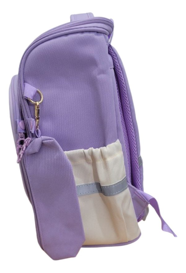 Mochila Escuela Unicornio Set X2 Para Niña Color Violeta