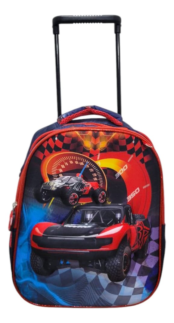 Mochila Niño 3d Set X3 + Carrito Regalo