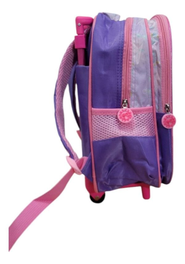 Mochila Niña 3d Set X3 + Carrito Regalo