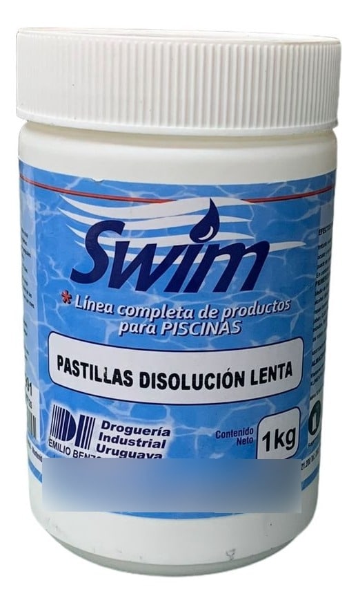Cloro Pastilla 1 Kg Disolución Lenta Swim Blanco