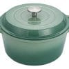 Olla De Hierro Fundido Esmaltada 24 Cm Antiadherente Verde