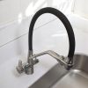 Grifo Monocomando Flexible 3 Vías Para Mesada Y Purificador