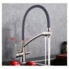 Grifo Monocomando Flexible 3 Vías Para Mesada Y Purificador
