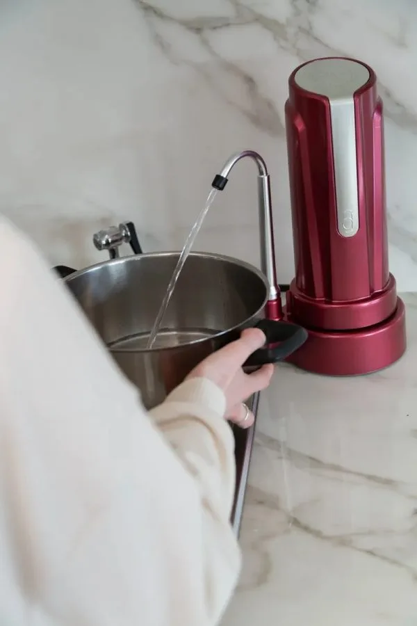 Filtro Purificador De Agua Sobre Mesada Dvigi Aqua Plateado