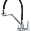 Grifo Monocomando Flexible 3 Vías Para Mesada Y Purificador