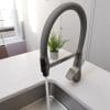 Grifo Monocomando Flexible 3 Vías Para Mesada Y Purificador