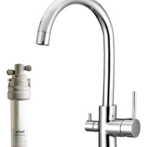 Filtro Purificador De Agua Bajo Mesada Ecofast + Grifo Curvo