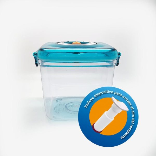 Taper Recipiente Al Vacío Para Alimentos Hermético 1300ml