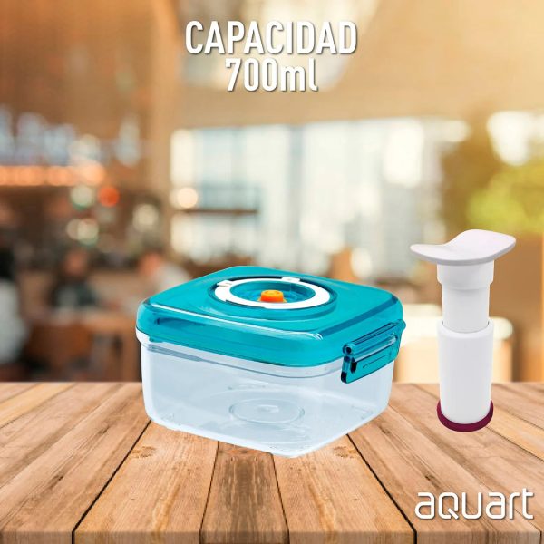 Taper Recipiente Al Vacío Para Alimentos Hermético 700ml