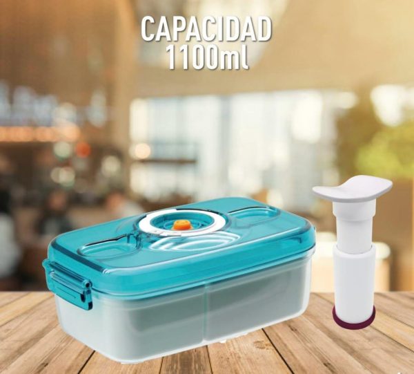 Taper Recipiente Al Vacío Para Alimentos Hermético 1100ml