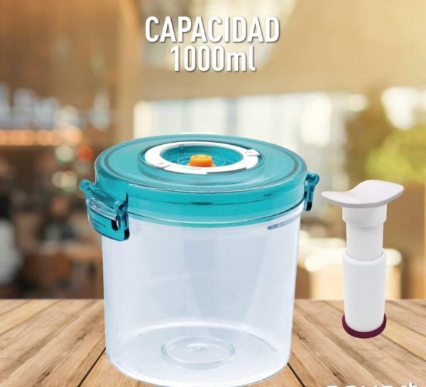 Juego De 5 Recipientes Herméticos Al Vacío Para Alimentos