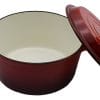 Olla De Hierro Fundido Esmaltada Roja - 28 Cm