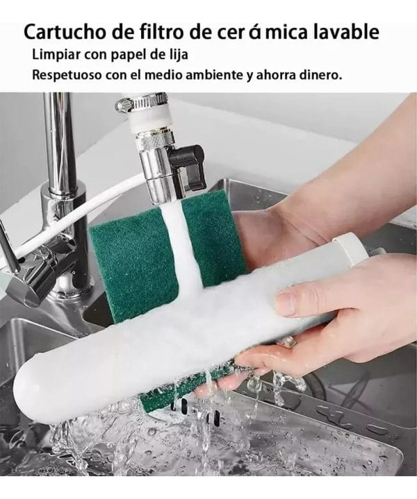 Purificador De Agua Sobre Mesada Akuifer Ceramic Inox