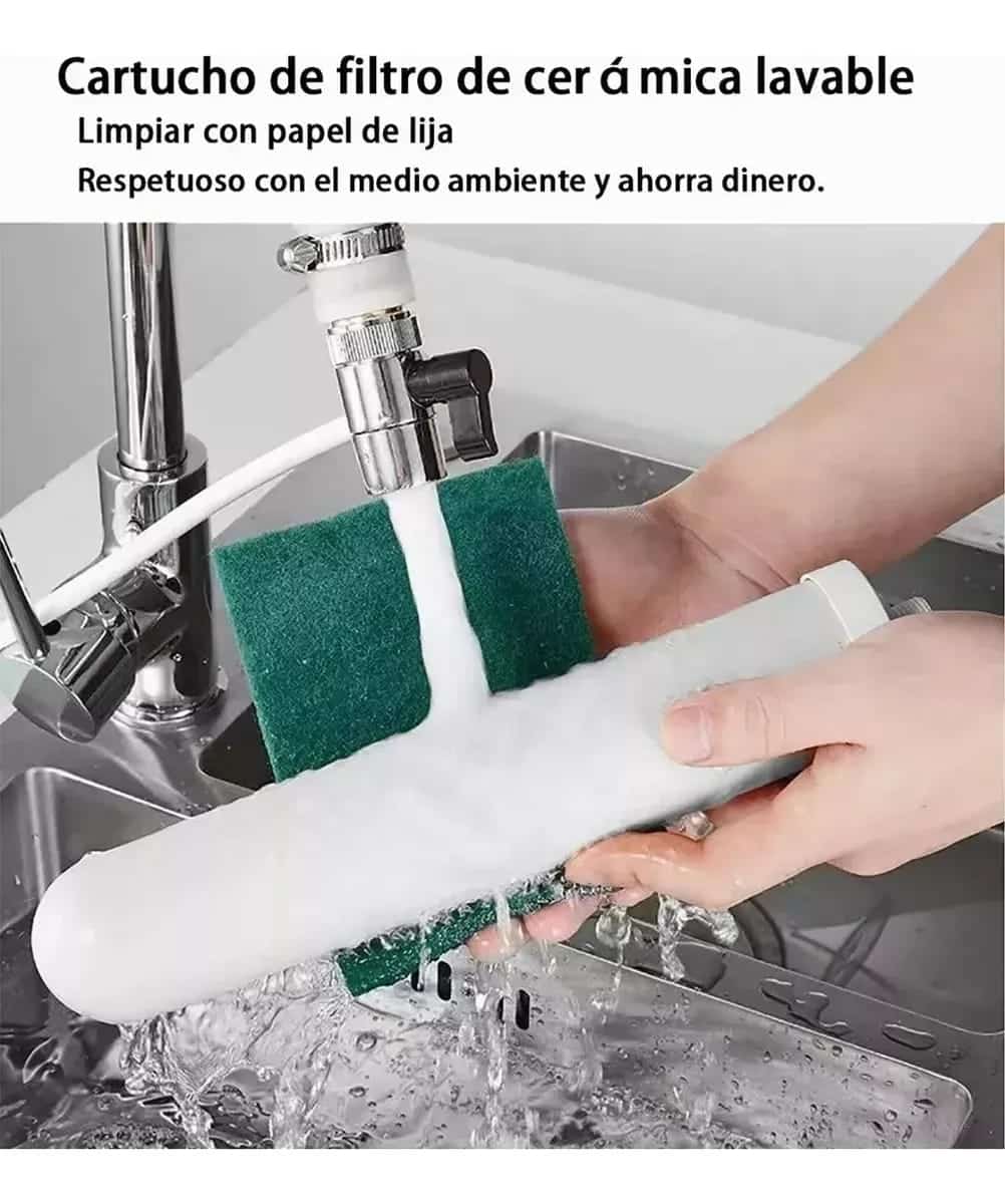Purificador De Agua Sobre Mesada Akuifer Ceramic Inox