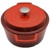 Olla De Hierro Fundido Esmaltada Roja - 26 Cm