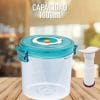 Taper Recipiente Al Vacío Para Alimentos Hermético 1000ml