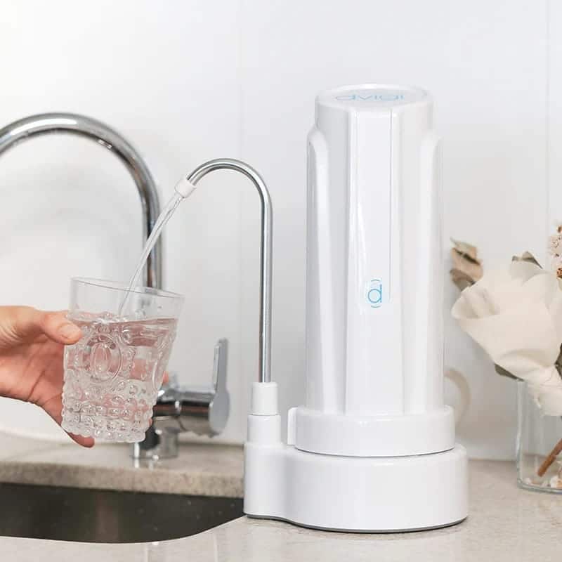 Purificador De Agua Dvigi Sobre Mesada Aqua Blanco