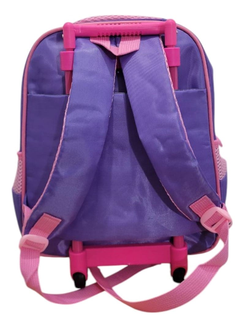 Mochila Niña 3d Set X3 + Carrito Regalo