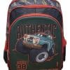 Mochila Escuela Autos Color Negro Con Carrito Para Niño