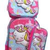 Mochila Niña 3d Set X3 + Carrito Regalo