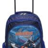 Mochila Escuela Autos Color Negro Con Carrito Para Niño