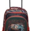Mochila Escuela Autos Color Negro Con Carrito Para Niño