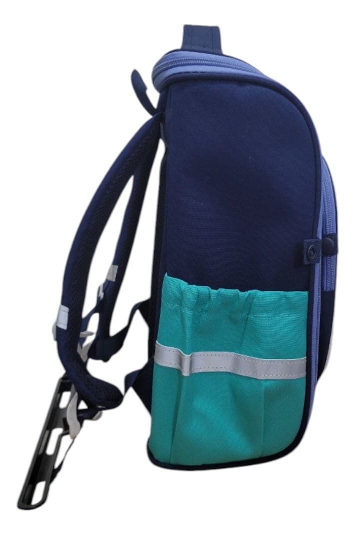 Mochila Escuela Dinosaurio Set X2 Para Niño Color Azul
